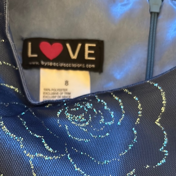 Elegant Blue Kids Dress - Picture 6 of 6